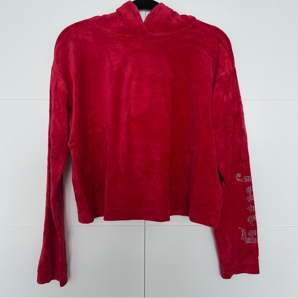Juicy Couture Red Velour Hoodie